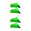4Stk Sprühdüsen Windschutz Hornform Grüne Sprayer Zubehör 5