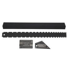 4Pcs Luthier Tools Set Guitar Neck Notched Straight  String Action Gauge Ruler Fret Rocker Fret Leveling