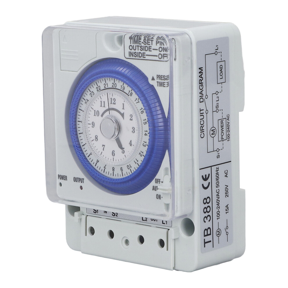 24H Timer Switch Clock Type Flame Retardant