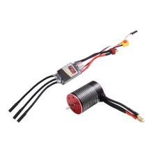 3650 6300KV High-Speed Brushless Motor and 75A Brushless ESC for Arrma Hsp Redcat Rc4wd Axial Scx10 D90