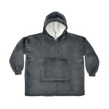 (8-13 Years, Charcoal) Brand Lab Childrens/Kids Sherpa Fleece Oversized Hoodie