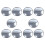 10X, 95mm OD Adhesive Round Convex View Rear Mirror Mirror Side Mirror 1