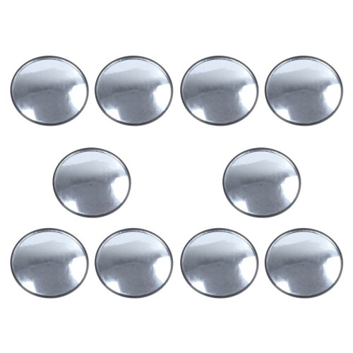 10X, 95mm OD Adhesive Round Convex View Rear Mirror Mirror Side Mirror