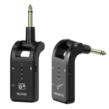 Drahtloses Gitarrensystem 2,4 GHz mit 8 Kanälen, Wiederaufladbares Drahtloses Audiosystem, Gitarrensender und -Empfänger 1:1