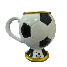 Mug en Forme de Ballon de Football, Idéal pour les Fans de Football, les Amateurs de Sport, le Bureau et les Anniversaires.