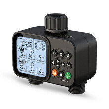 Temporizador de Agua de 2 Salidas Sistema de Riego Automático Temporizado Herramienta de Riego para Invernaderos, Jardines y Casas Al Aire Libre