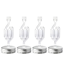 4pcs 70mm Fermentation Lid & Airlock Combo Perfect for Mason Wide Mouth Jars Beer, Wine, Mead, Cider, and More