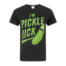 (XL, Black/Green) Rick And Morty Mens I'm Pickle Rick Short-Sleeved T-Shirt