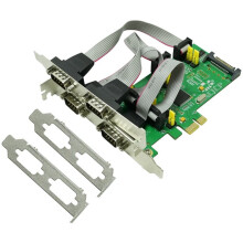 Scheda Adattatore Seriale da PCIe A RS232 A 4 Porte con Chip WCH384 Ad Alta Velocità, Supporto per Uscita di Alimentazione 5/12V e UART 16550