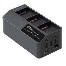 Carregador de Bateria de Três Canais com Carregamento Rápido Butler para Drone para 4 Pro, Base de Carregamento Rápido com Plugue Do Reino