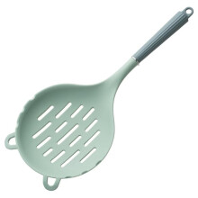 1 Hålslev i Silikon, Stor Kökssked för Nudlar, Dumplings, Pasta, Diskmaskinssäkert Köksredskap