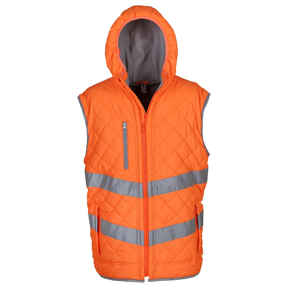 (3Xl, Orange) Yoko Unisex Adult Kensington Hi-Vis Vest 5059958765436