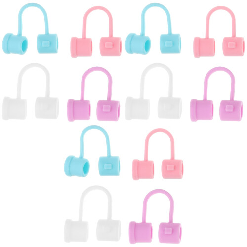 24Pcs Assorted Silicone Straw Plugs Protectors for Everyday Use 1
