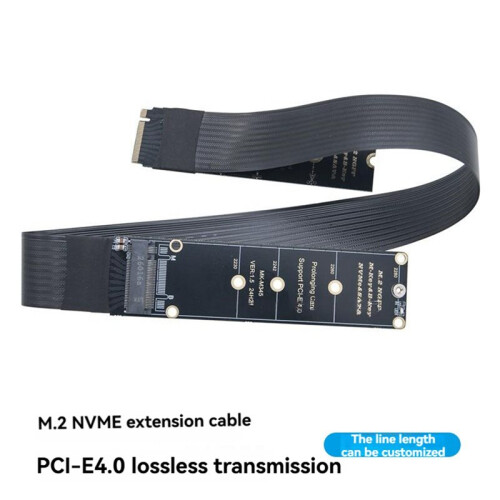 Câble D'Extension A.2 M-Key NVMe/NGFF PCIe 4.0 64 Gbit/S Sans Perte pour SSD 2230/2242/2260/2280 A 1