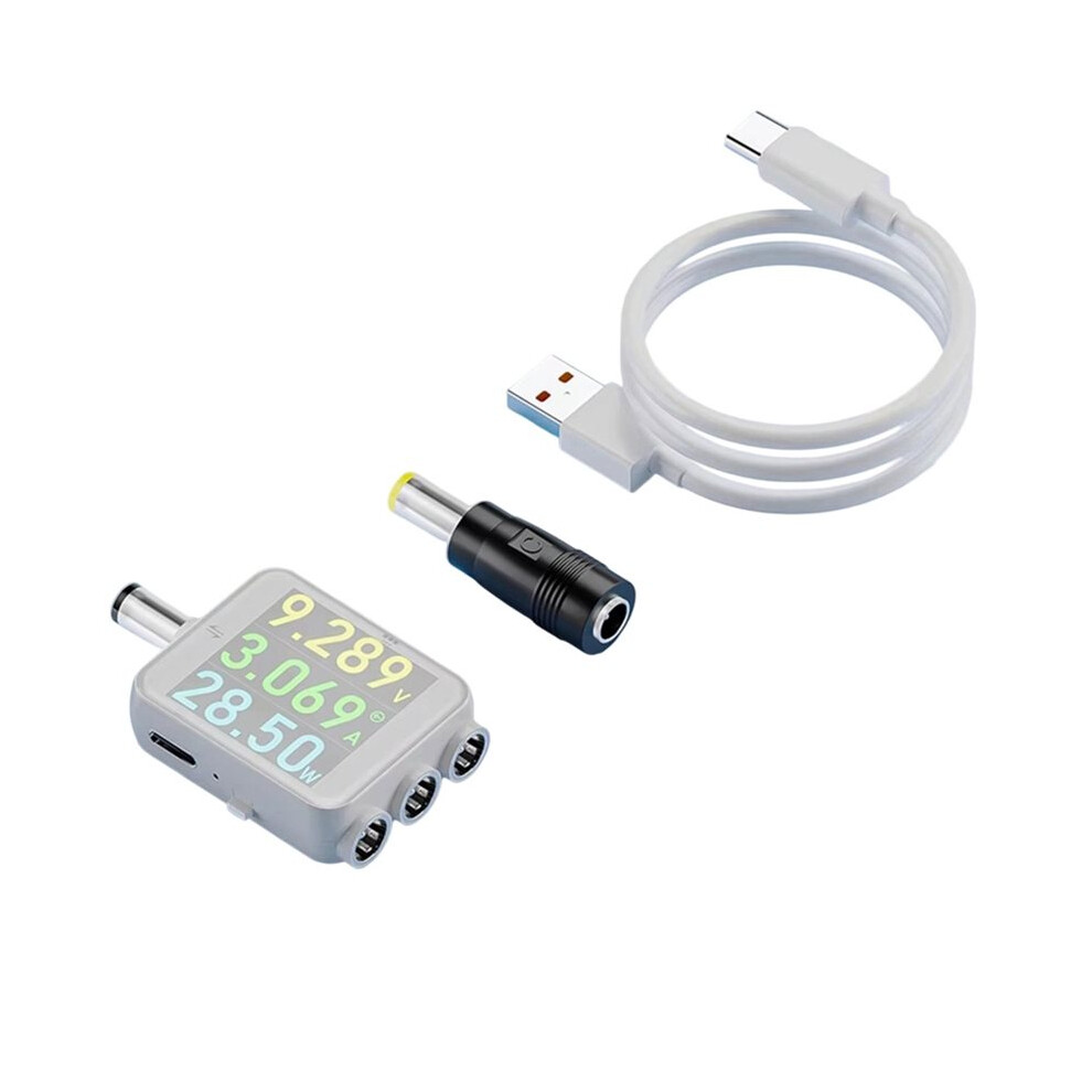 B50 Dc5.5 High Precision Tester Digital Display Voltmeter Ammeter Watt Meter Current Voltage Power Monitor Tester White 4711578628287