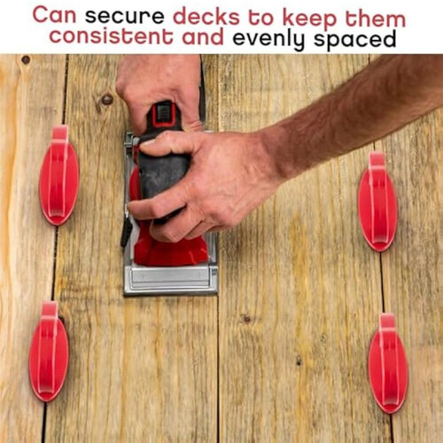 48 Peças Deck Board Jig 1/4 Polegadas Deck Board Spacer Rings Deck Jig Spacer para Ferramenta de Deck de Prancha Composta Tratada com Pressão