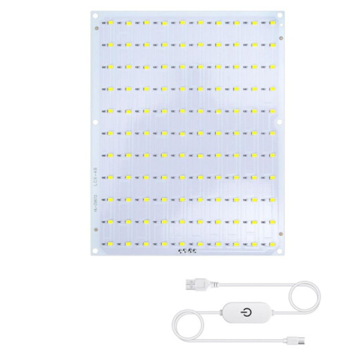 LED Backlight Board Kit for  Monochrome PETG PLA Filament 3D Printed Lithophanes,6500K White Light Kit 1 Pack