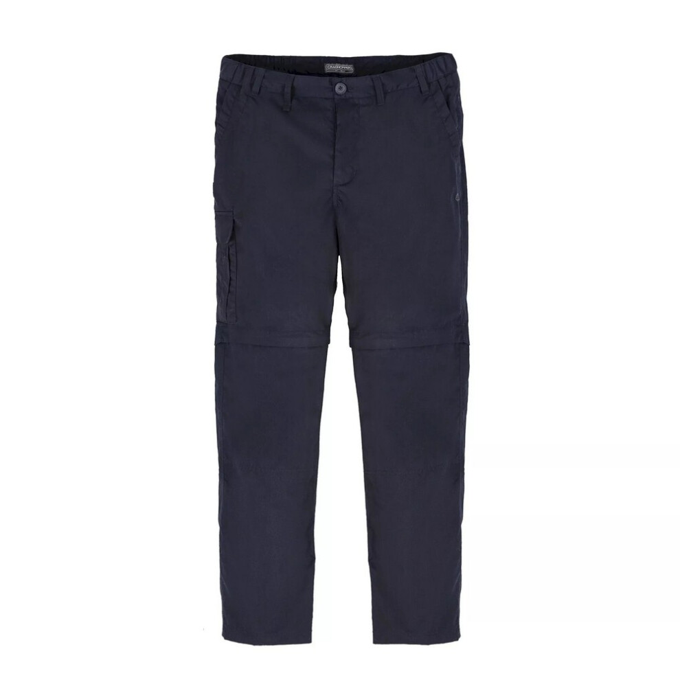 Craghoppers (42R, Dark Navy) Mens Expert Kiwi Convertible Tailored Trousers Blue,Multicoloured