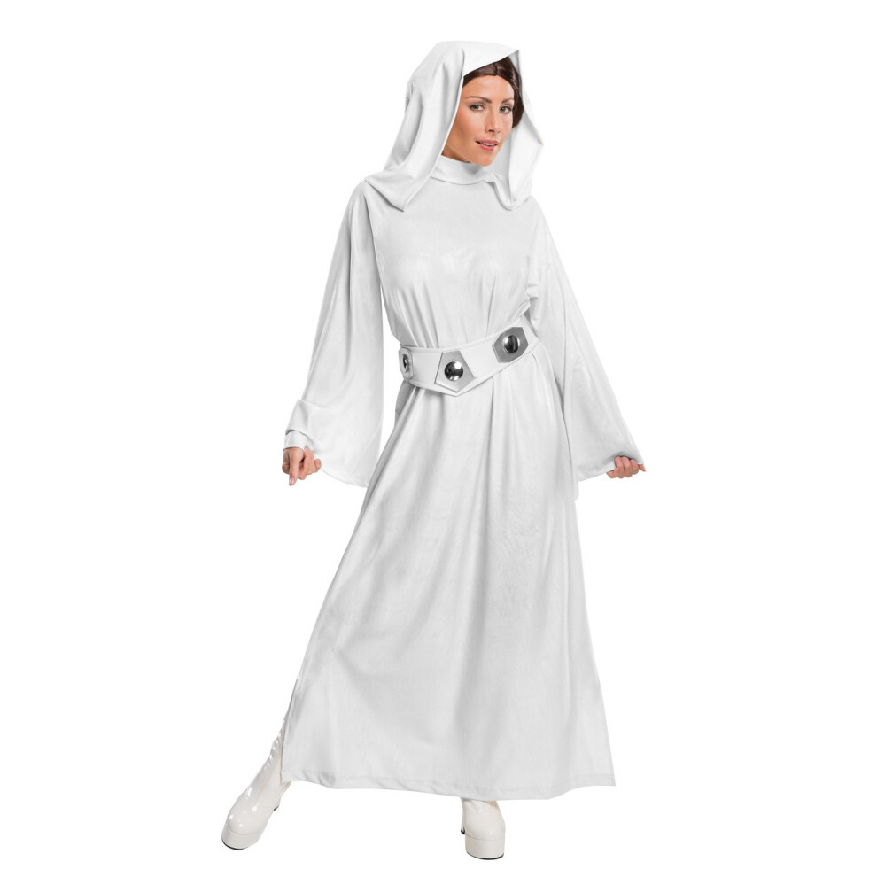 Star Wars (M, ) Womens/Ladies Princess Leia Costume Dress White