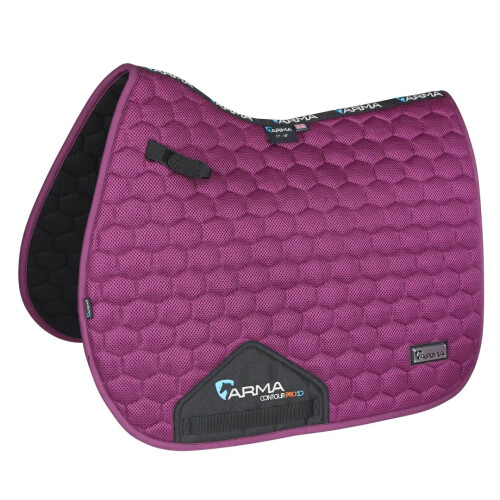 (15cm - 16.5cm, Plum) ARMA Mesh 3D Horse Saddlepad
