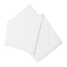 (Kingsize, White) Belledorm 200 Thread Count Cotton Percale Flat Sheet
