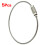 5pcs Stainless Steel Screw Locking Wire Keychain Cable Key Rings Outdoor Accessory 1