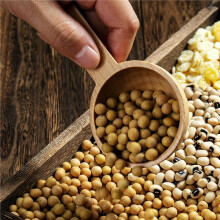 Beech Coffee Measuring Spoon Wooden Coffee Spoon Suitable for Coffee Beans, Ground Beans, Protein Powder, Spices,5pc