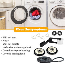 4392065 Dryer Repair with 349241T Drum Roller Kit,691366 Idler Pulley and 341241 Belt Replacement for