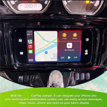 Adaptateur CarPlay pour Autoradio pour Davidson GTS 2019+, Compatible avec Road Glide et Street Glide