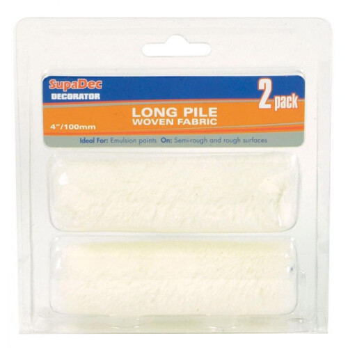SupaDec Long Pile Mini Roller (Pack Of 2)