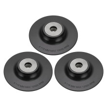3pcs Plastic Angle Grinder Backing Pad Compatible with M14 Internal Thread Disc Sander Angle Grinder 115mm Diameter
