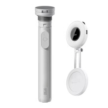 MT-85 Open Statief met LM19 Invullicht Automatische Telefoonstandaard Selfie Stick voor Buitenactiviteiten, Reizen, Vloggen en Live Streaming B