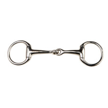 (5.5in, Silver) Korsteel Stainless Steel Jointed Eggbutt Bradoon Snaffle Bit