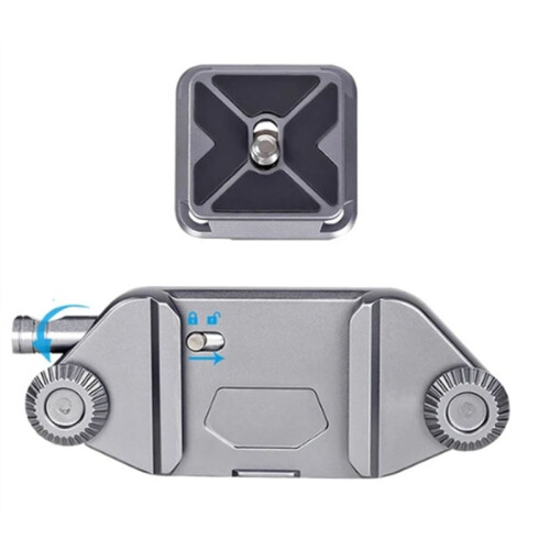 Quick Hanging Buckle Micro-Single Accessories Fast-Loading Hand Movement Quick-Release Mount(Grey)