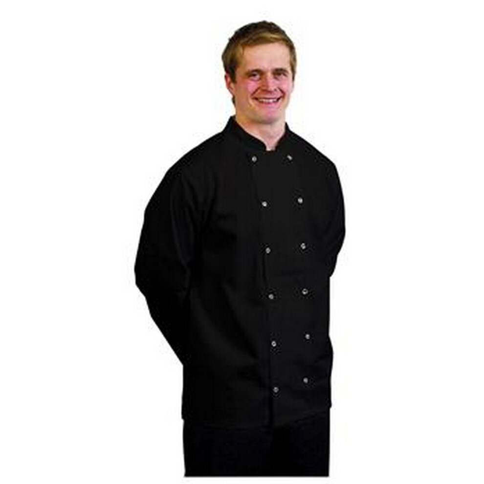 (Xs, Black) Bonchef Adults Danny Long Sleeved Chef Jacket 5059000117213