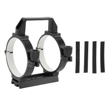 Telescope Tube Ring Aluminum Alloy Optical Tube Clamp with Padding Strips for 80mm to 90mm Astronomical Telescope