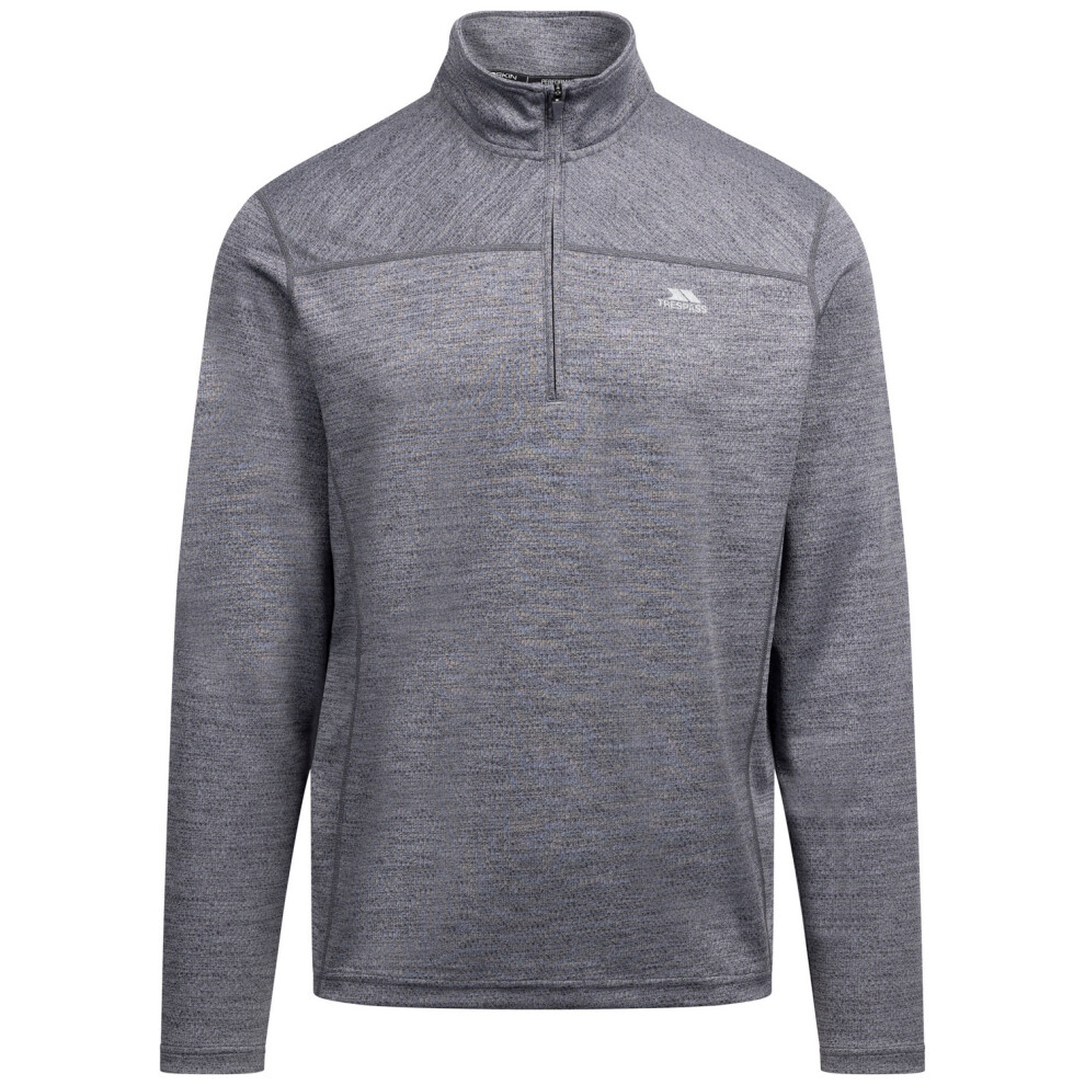 Trespass (L, Dark ) Mens Marshall Marl Jumper Grey