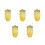 5Pcs Crystal Corn Figurines Paperweight Home Decorations 4