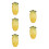5Pcs Crystal Corn Figurines Paperweight Home Decorations 6
