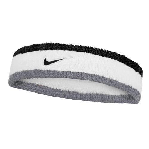 Nike (One Size, White/Grey) Nike Classic Swoosh Headband