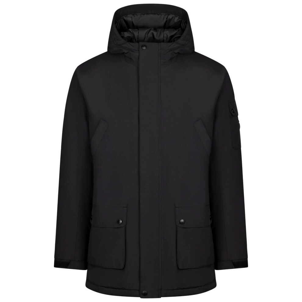 Trespass (Xl, Black) Mens Stewart Waterproof Jacket