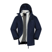 (9-10 Years, Navy) Mountain Warehouse Childrens/Kids Creek 3 in 1 Waterproof Jacket