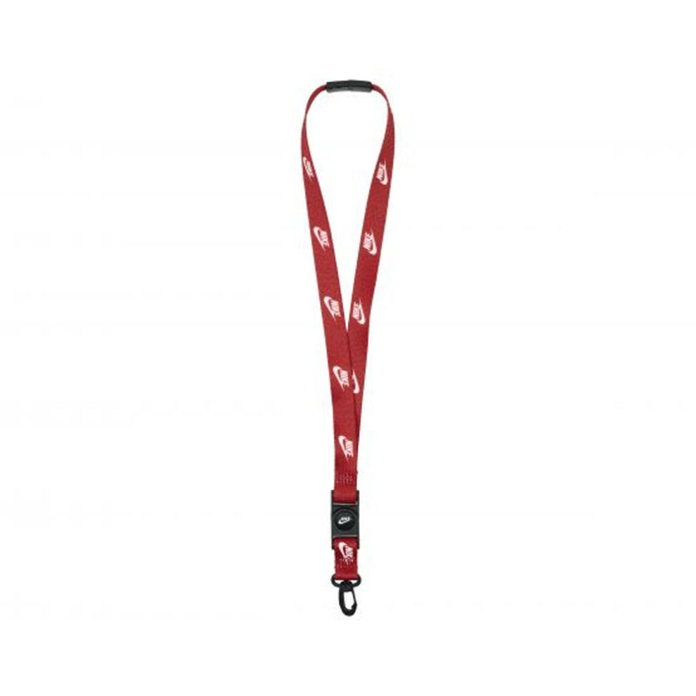 Nike (One Size, ) Club Standard Lanyard Red/Black/White