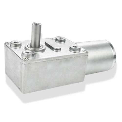 JGY-370 Worm Gear Reducer Motor,  12V, 32rpm Solid Shaft with Self-Locking 1