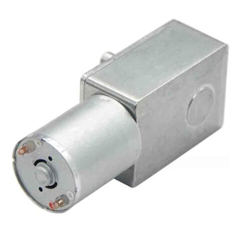 JGY-370 Worm Gear Reducer Motor,  12V, 32rpm Solid Shaft with Self-Locking 2