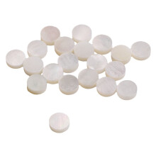 Vit  Of Pearl Shell Dot Fret Inlay Maker 6 Mm för Gitarr GreppbräDa (Paket med 20)