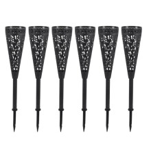 6PCS Conical Memorial Cemetery Vases Outdoor Patio Vase Flower Holders with Ground Spikes for Graves Patio