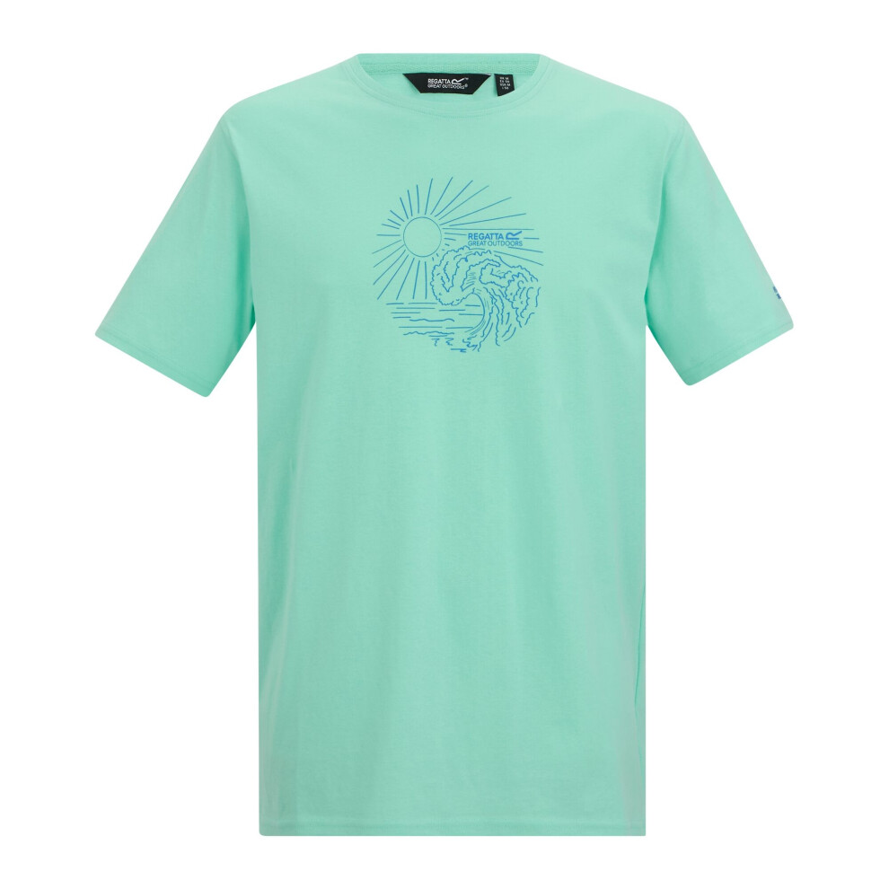 Regatta Mens Cline Ix Sea Wave T-Shirt