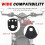 Support Latéral de Plaque D'Immatriculation pour Moto, Support Robuste pour Installation Horizontale/Verticale 7