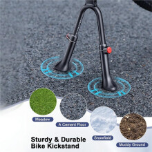 Bike Kickstand, Adjustable Double Legs Bicycle Kick Stands,for Mountain, Road, Cargo Bike, Bicycle Repair Tool